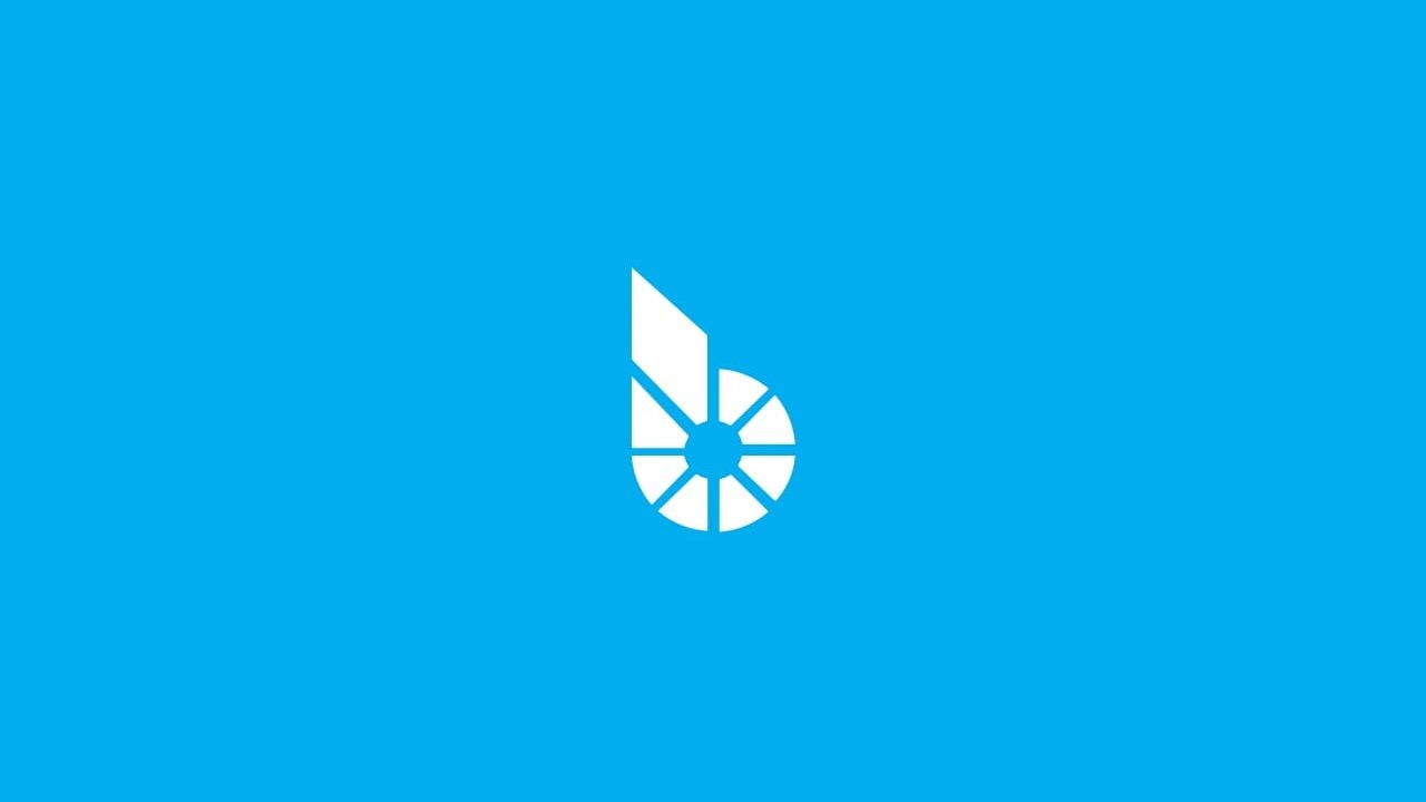 Bitshares Logo auf blauem Grund